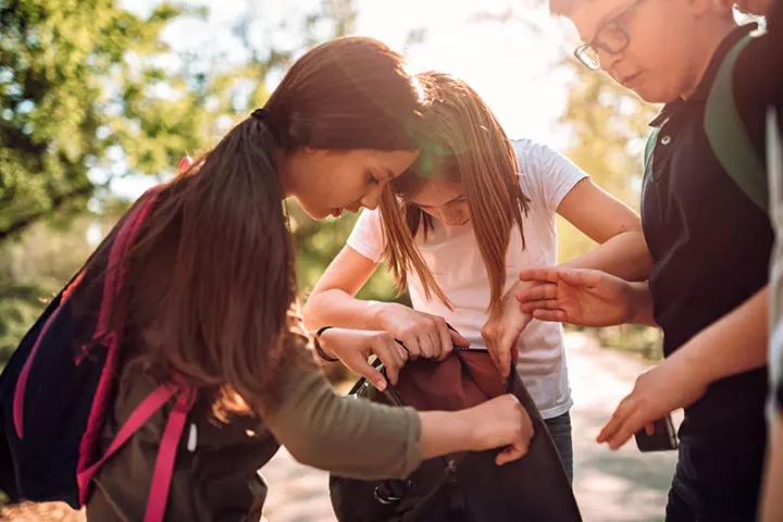 What's in the bag mindfulness activity for kids