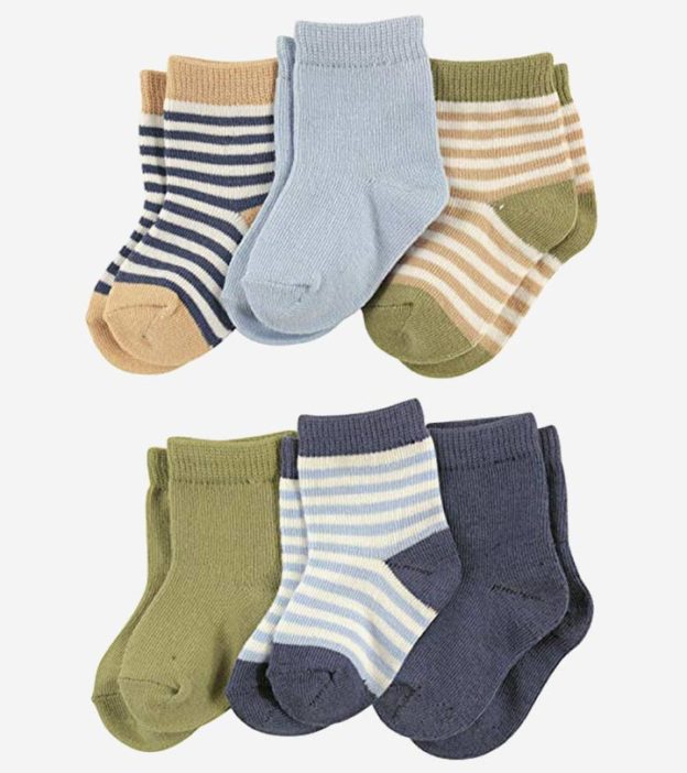 Cozy Warm Non-Slip Socks Baby Toddler Infant Newborn Kids Boys Girls LA Active Athletic Crew Non-Slip Socks 