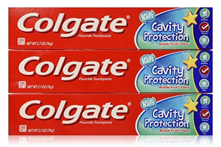 3. Colgate Fluoride Toothpaste Cavity Protection For Kids