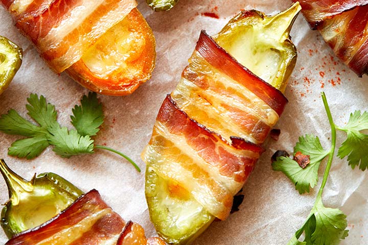 Bacon jalapeno poppers for baby shower food ideas