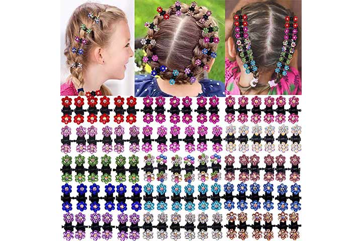 10 New Star Girl Children Side Hair Combs Slides Clips clamp 5x4cm 