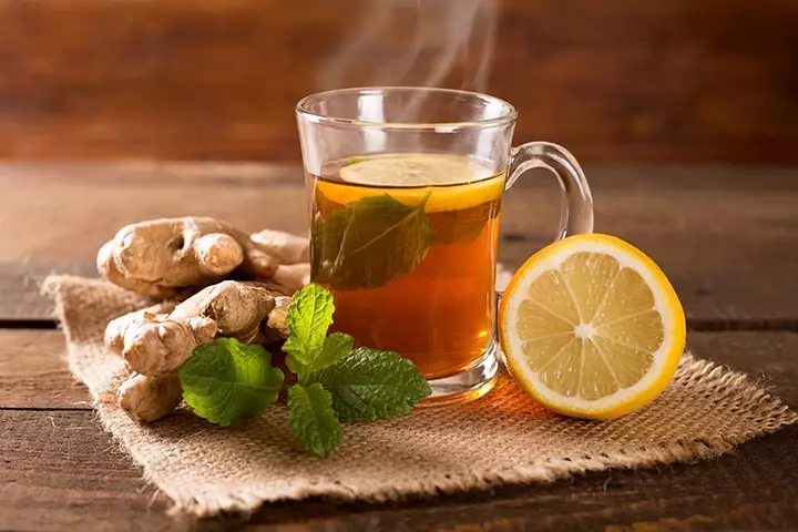Ginger tea healthy drink for kids