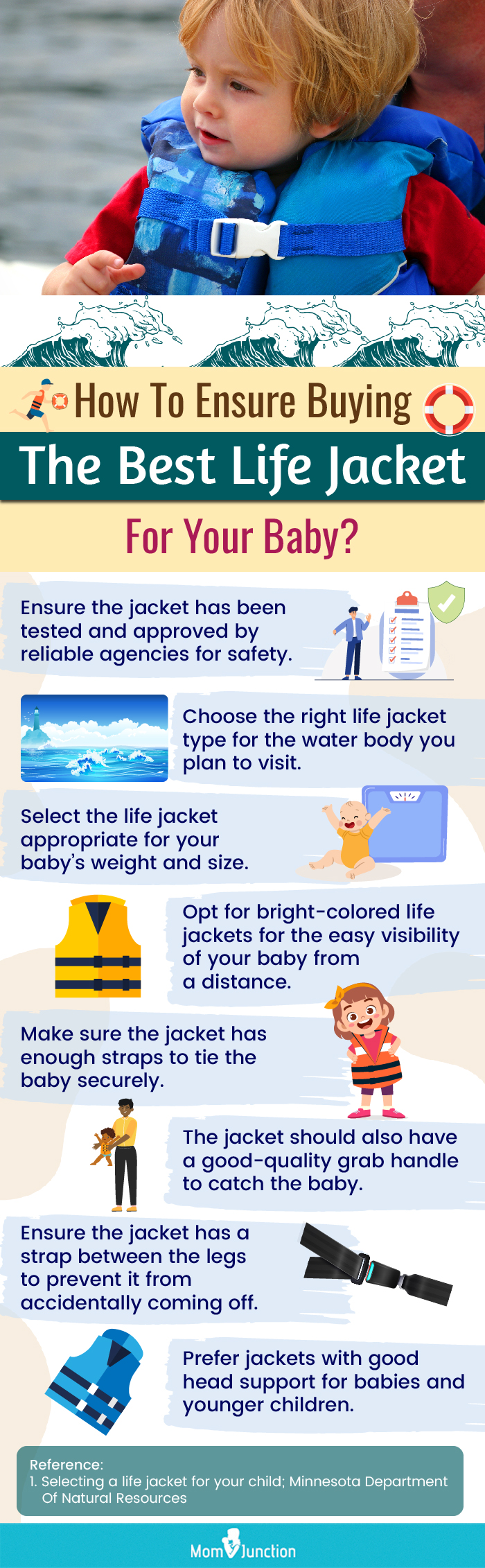 How To Ensure Buying The Best Life Jacket For Your Baby (infographic)