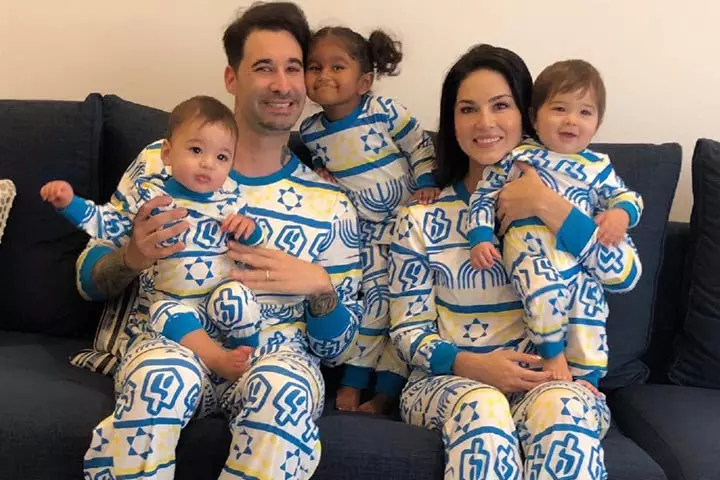 Matching PJs For Hanukkah