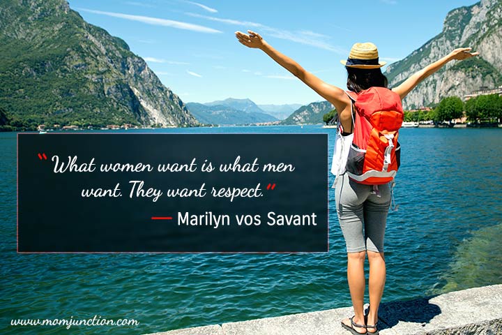 What a woman wants, respect quotes for girls
