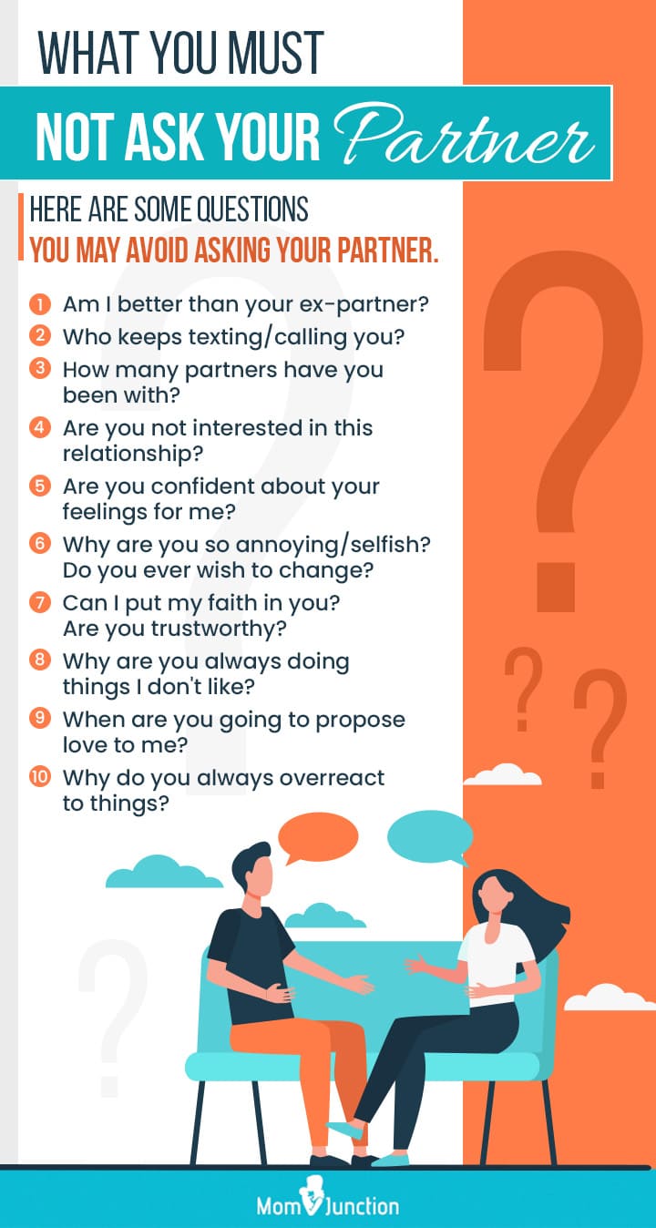 what you must not ask your partner (infographic)