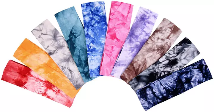  eBoot Tie Dye Cotton Stretch Headbands