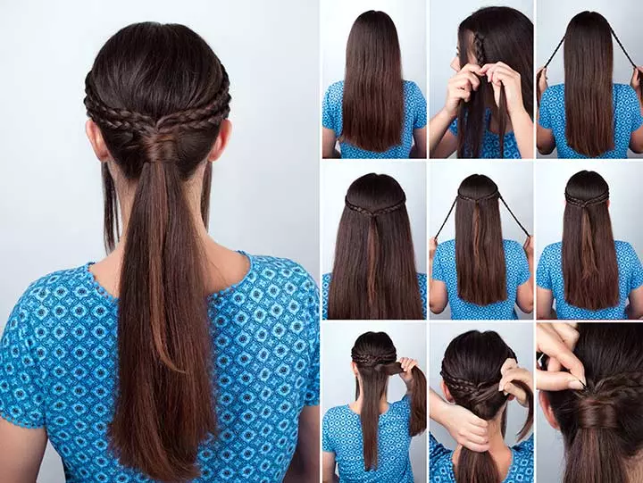 Knotted braid pony, best braided hairstyles for girls