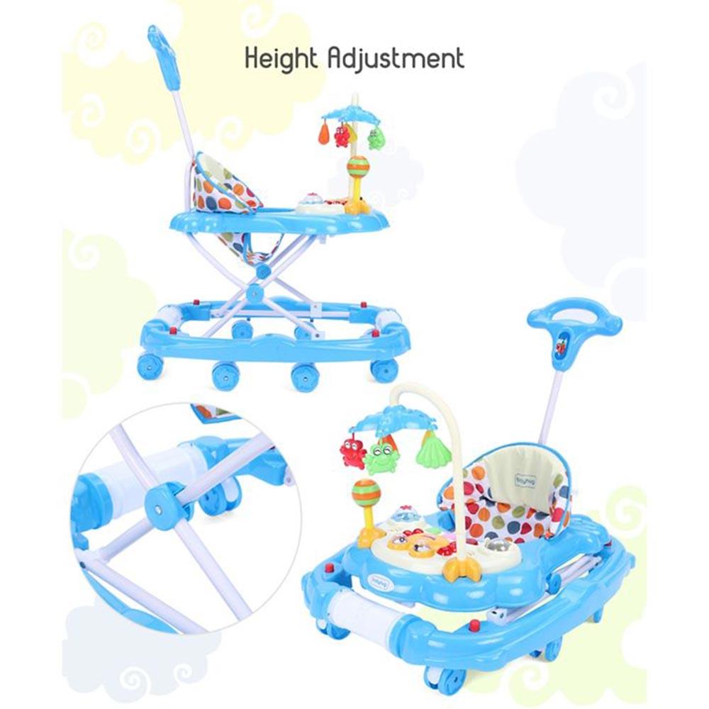 babyhug walker height adjustment