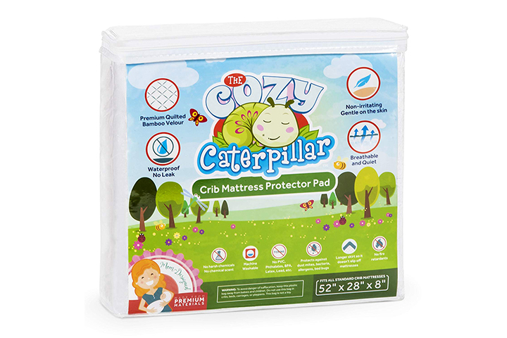 cozy caterpillar crib mattress pad