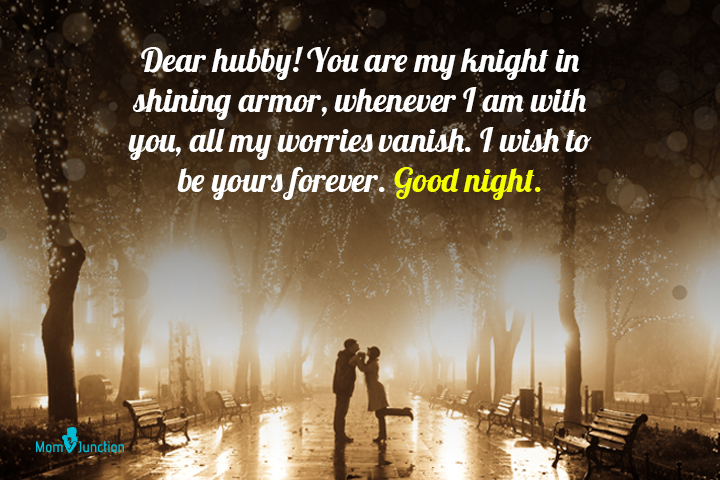 under the street lights wife sends good night messages for husband