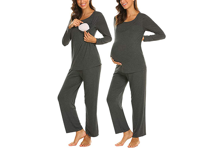 MAXMODA Nursing Maternity Pajamas Set