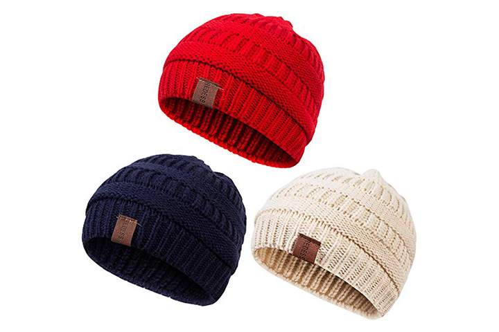 REDESS Kids Winter Warm Fleece Lined Hats