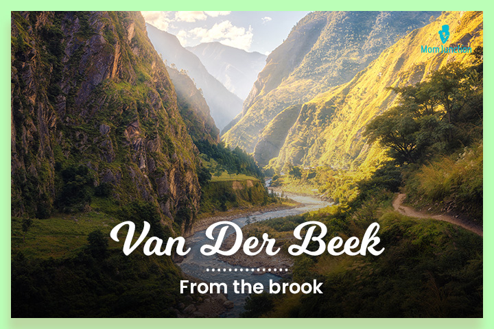 Van Der Beek, Dutch last names