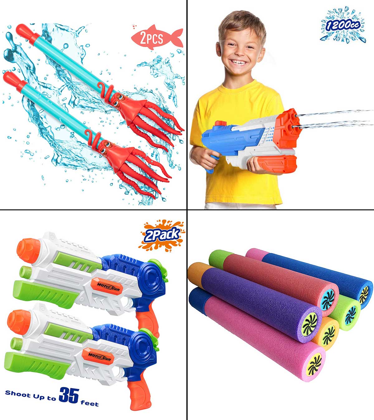 Super Splash Fun Water Gun Multu-Colored New 
