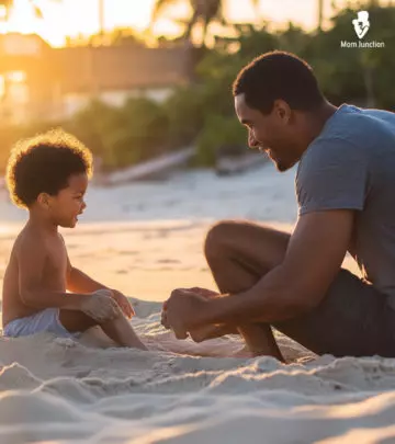 Captured: The special bonding between a father and his son.