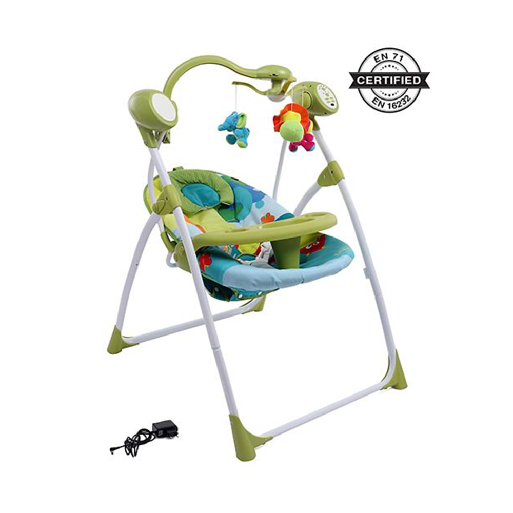 Babyhug Gaiety Electronic Swing With Timer & 5 Point Safety Harness