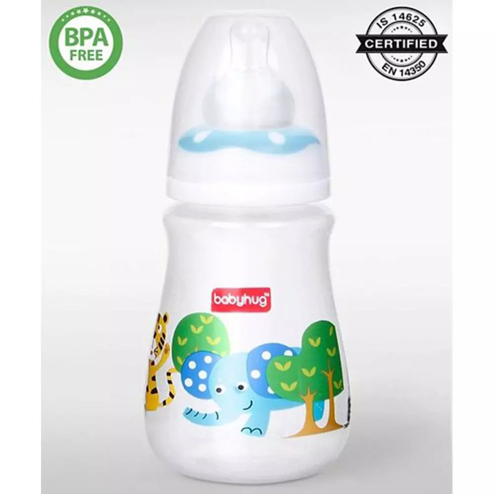 Babyhug Polypropylene Drop Anti- Colic Feeding Bottle