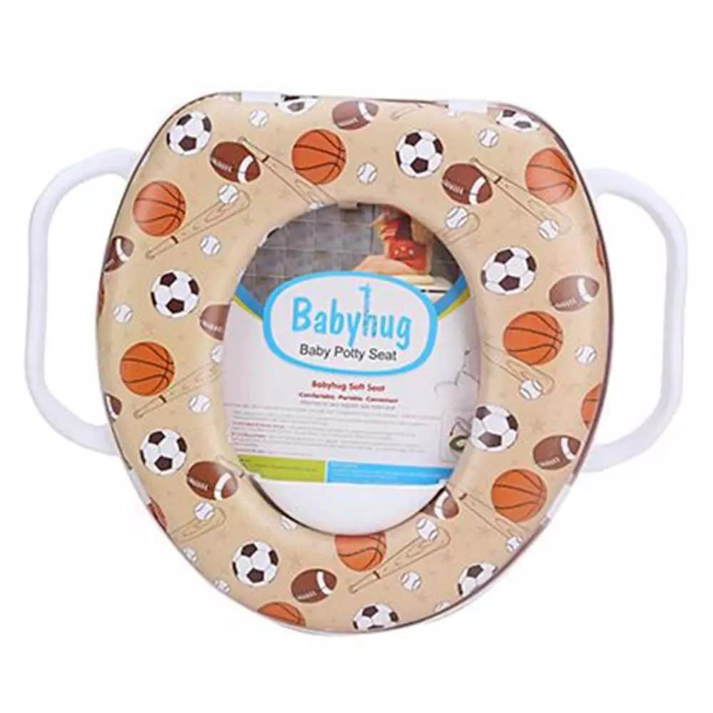 Babyhug Potty Seat With Handle Football Print MomJunction