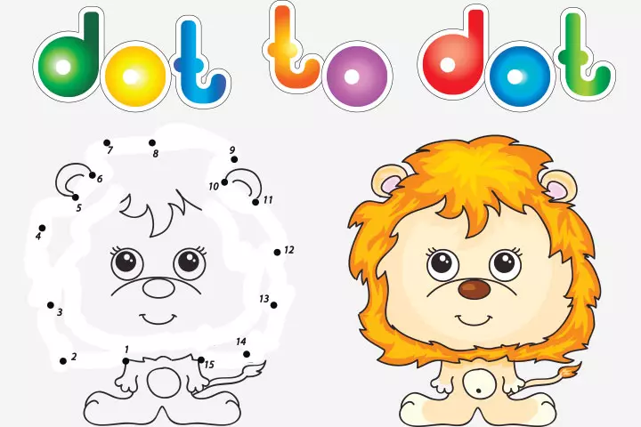 Connect the dots number games for kindergarten kids