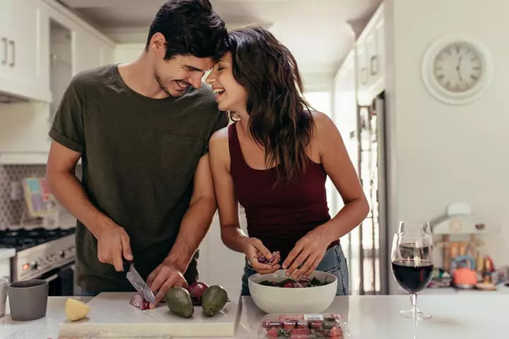 Cook a meal together, date night idea
