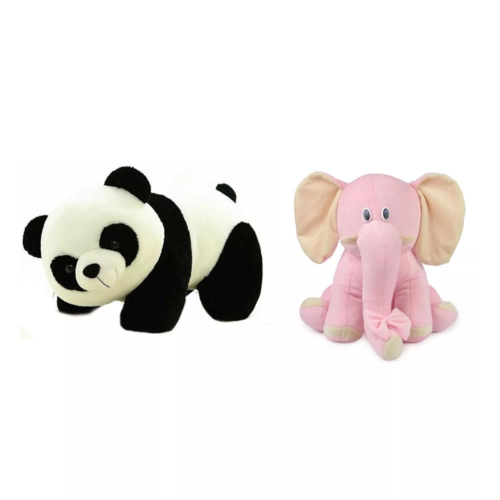 Deals India Panda And Elephant Soft Toy Combo Reviews, Features, Price