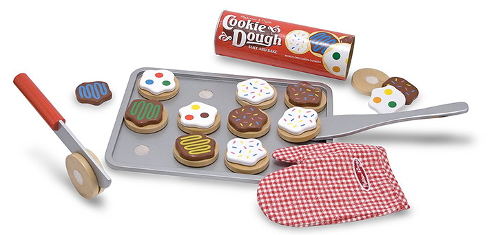 Doug Slice-and-Bake Wooden Cookie Play Food
