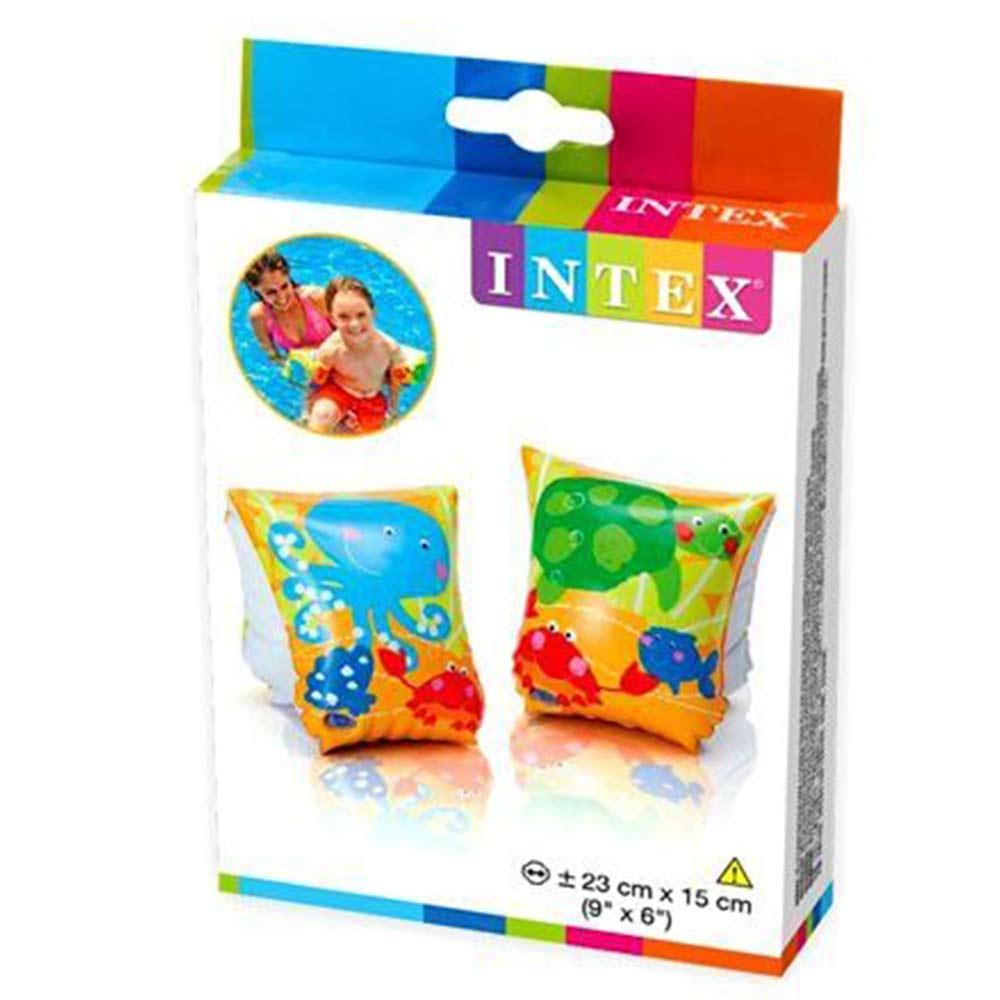 Set Of 4 INTEX Kids Inflatable Swimming Arm Bands Swimming Aid 23 x 15 cm