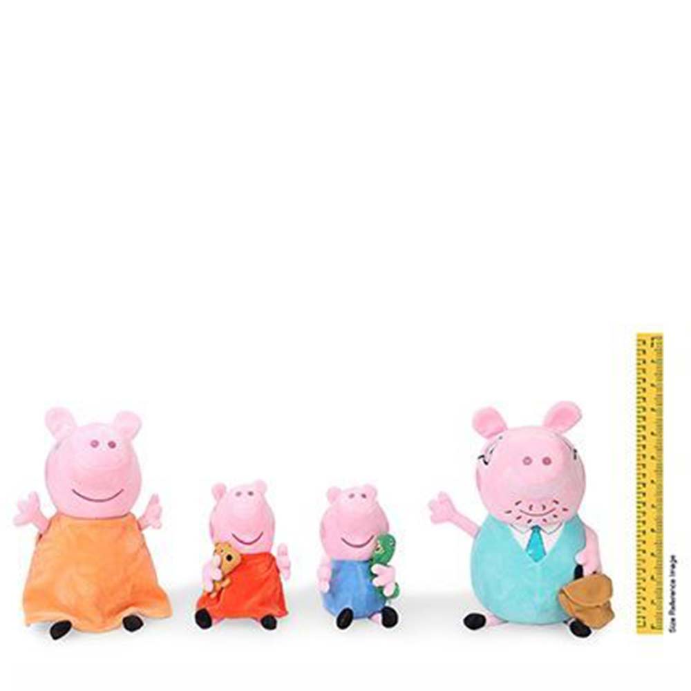 peppa pig 4 pack family plush