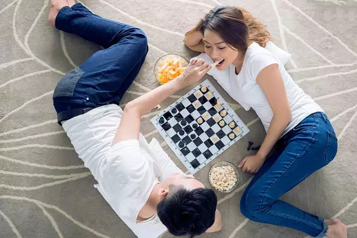 Plan a game night at home, date night idea