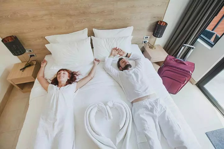 Plan a mini-vacation in a hotel, date night idea