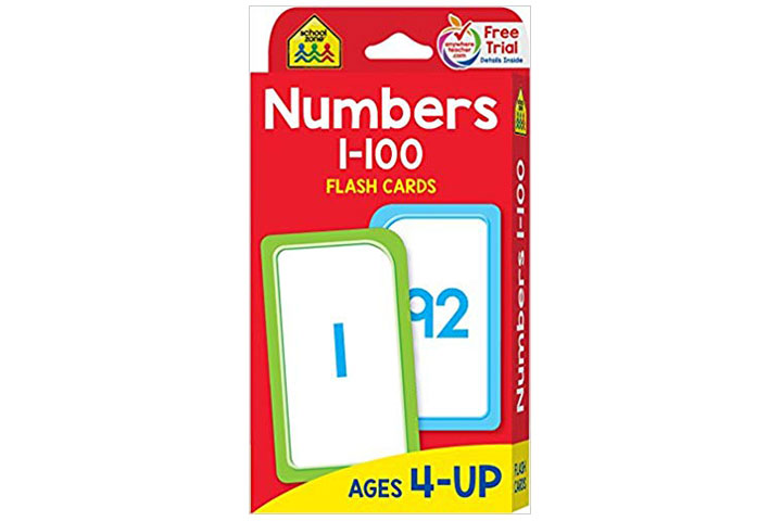 School Zone Numbers 1-100 Flashcards