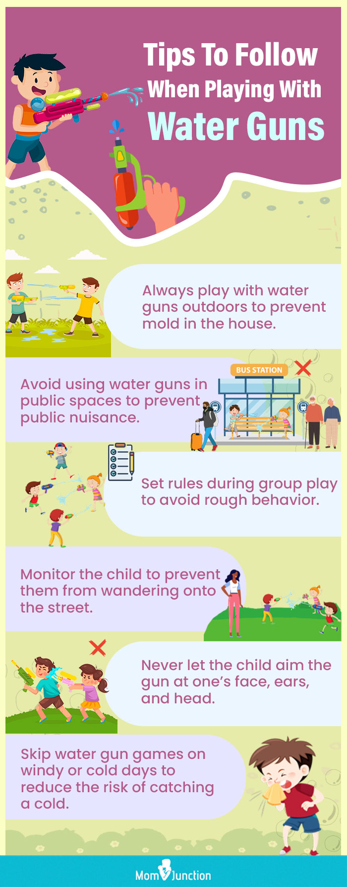 Tips To Follow When Playing With Water Guns (infographic)