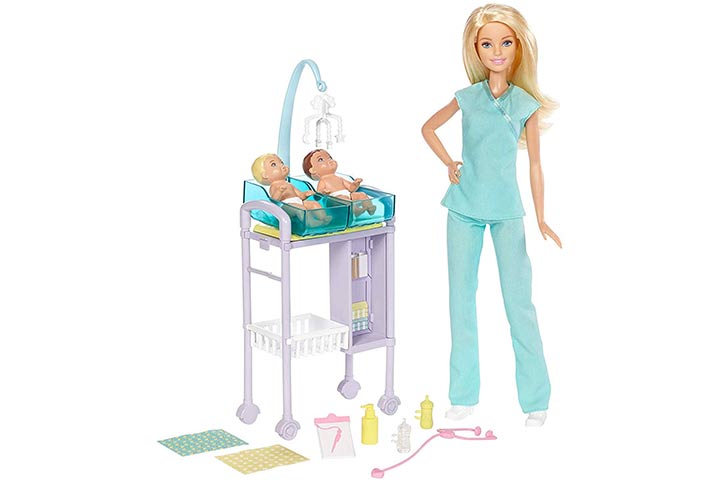 14. Barbie Careers Baby Doctor Playset