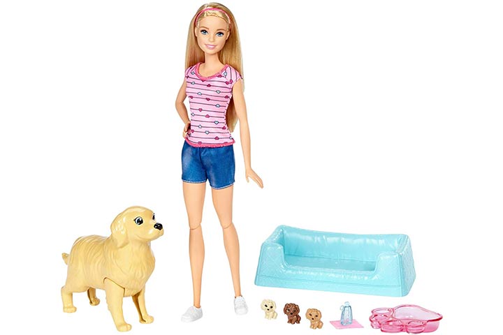 20. Barbie Newborn Pups Doll & Pets