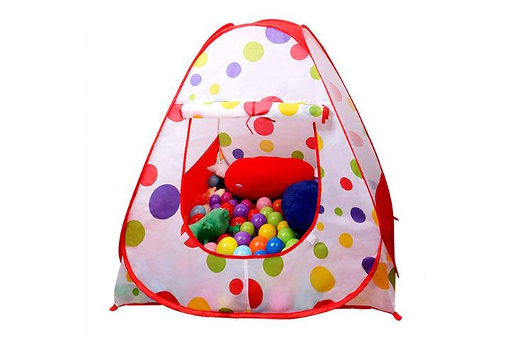 play tunnel with ball pit