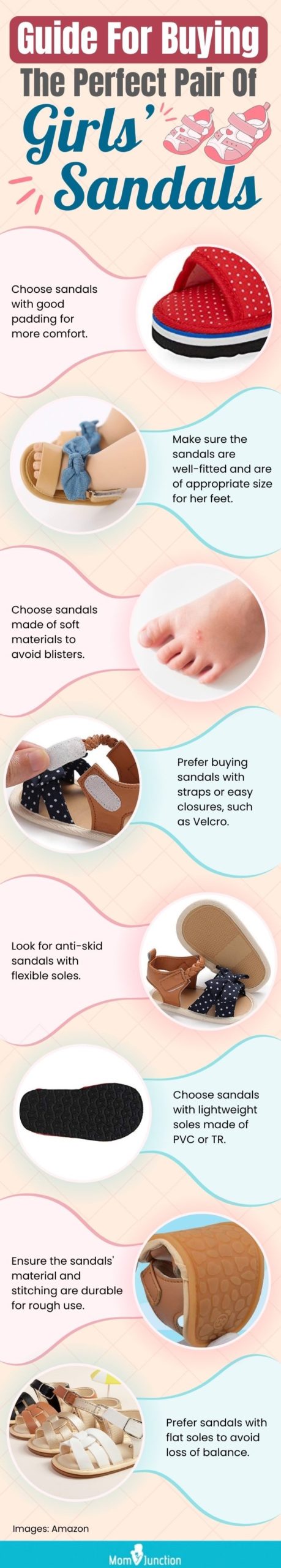 Guide For Buying The Perfect Pair Of Girls’ Sandals (infographic)