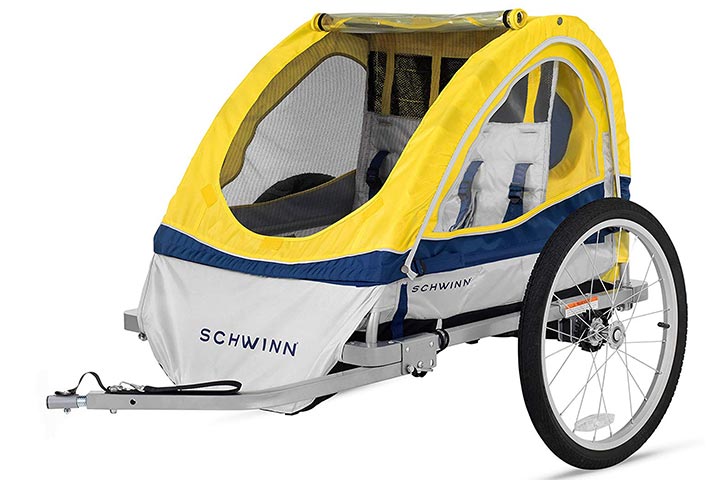 child bike trailer single wheel