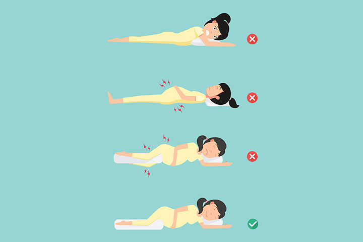 Some tips for lying down in pregnancy
