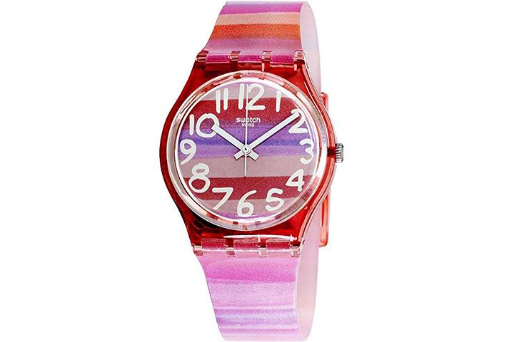 Swatch Atilbe Graphic Dial Plastic Quartz Watch