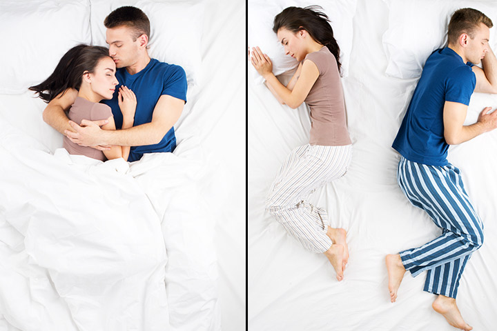 Unraveling knot couple sleeping position