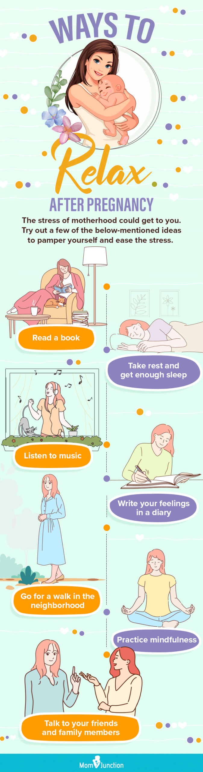 ways to relax after pregnancy [infographic]