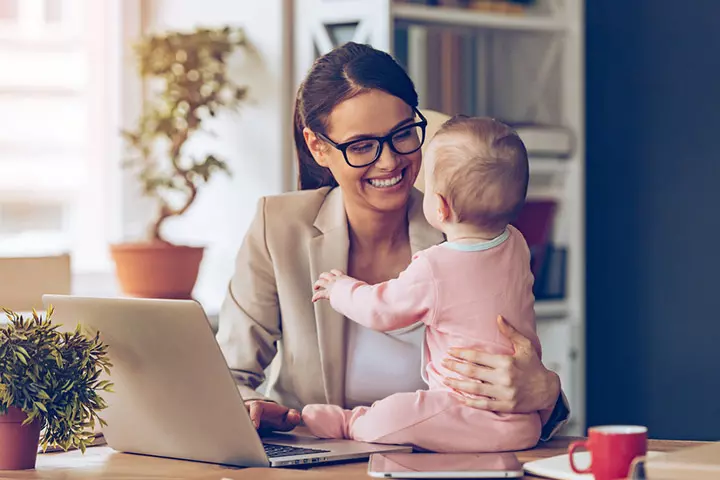 missing your baby while at work