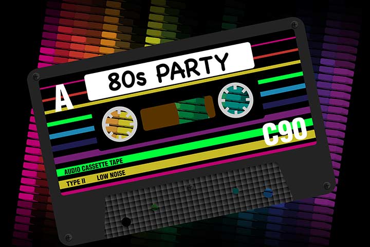 80s party theme family reunion idea