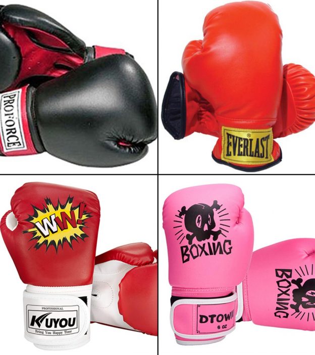 Luniquz Kids Boxing Gloves for Punching Bag Training 4 6 8OZ Kickboxing Sparring MMA Gloves 
