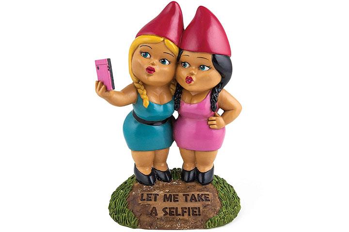 BigMouth Inc. The Selfie Sisters Garden Gnome