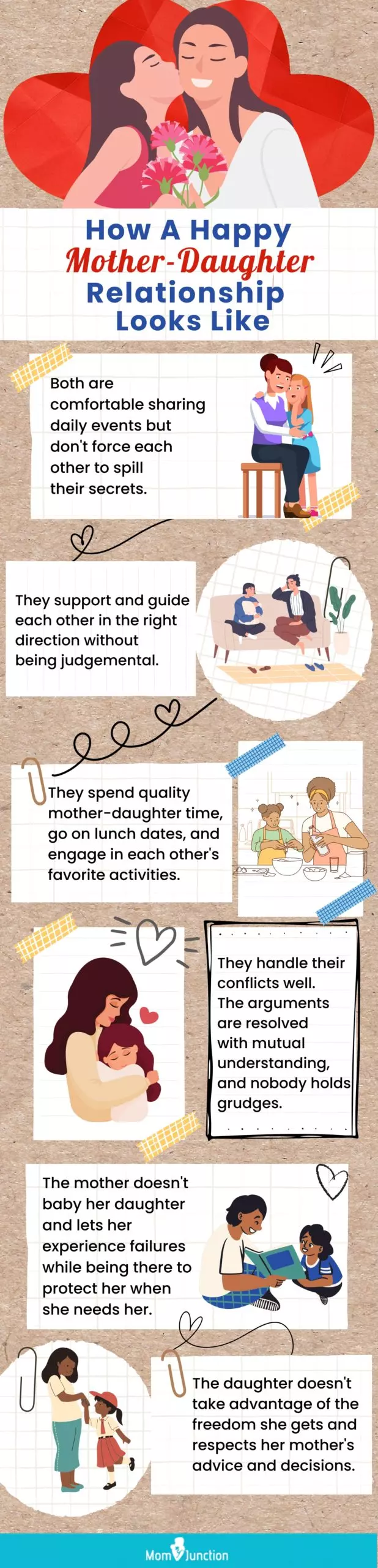 how a happy mother daughter relationship looks like (infographic)