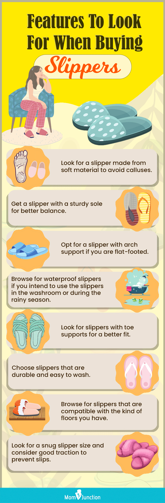 Features To Look For When Buying Slippers (Infographic)