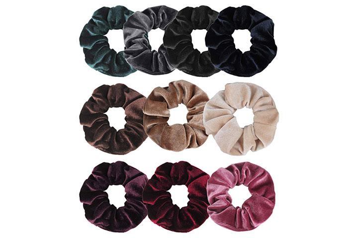 Jaciya 10 Pack Hair Elastics Scrunchies