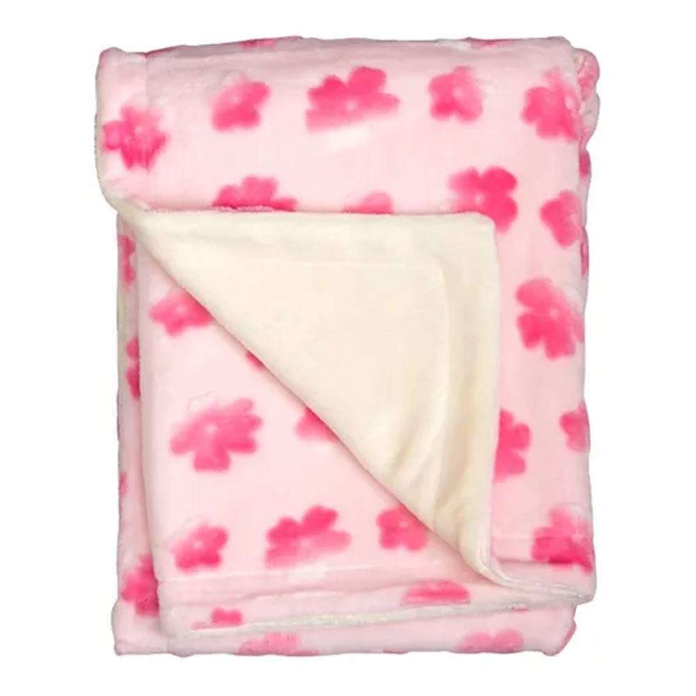 Mee Mee Double Layered Flannel Fabric Blanket With 3D Floral Print